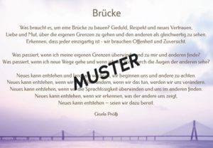 Grußkarte "Brücke"
