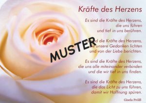 Grußkarte "Kräfte des Herzens"
