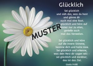 Grußkarte "Glücklich"